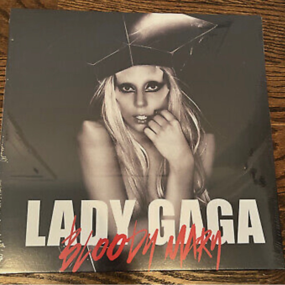 Lady Gaga 12” Bloody Mary Limited ED. FIRST PRINT !! Black Etched Vinyl SEALED
